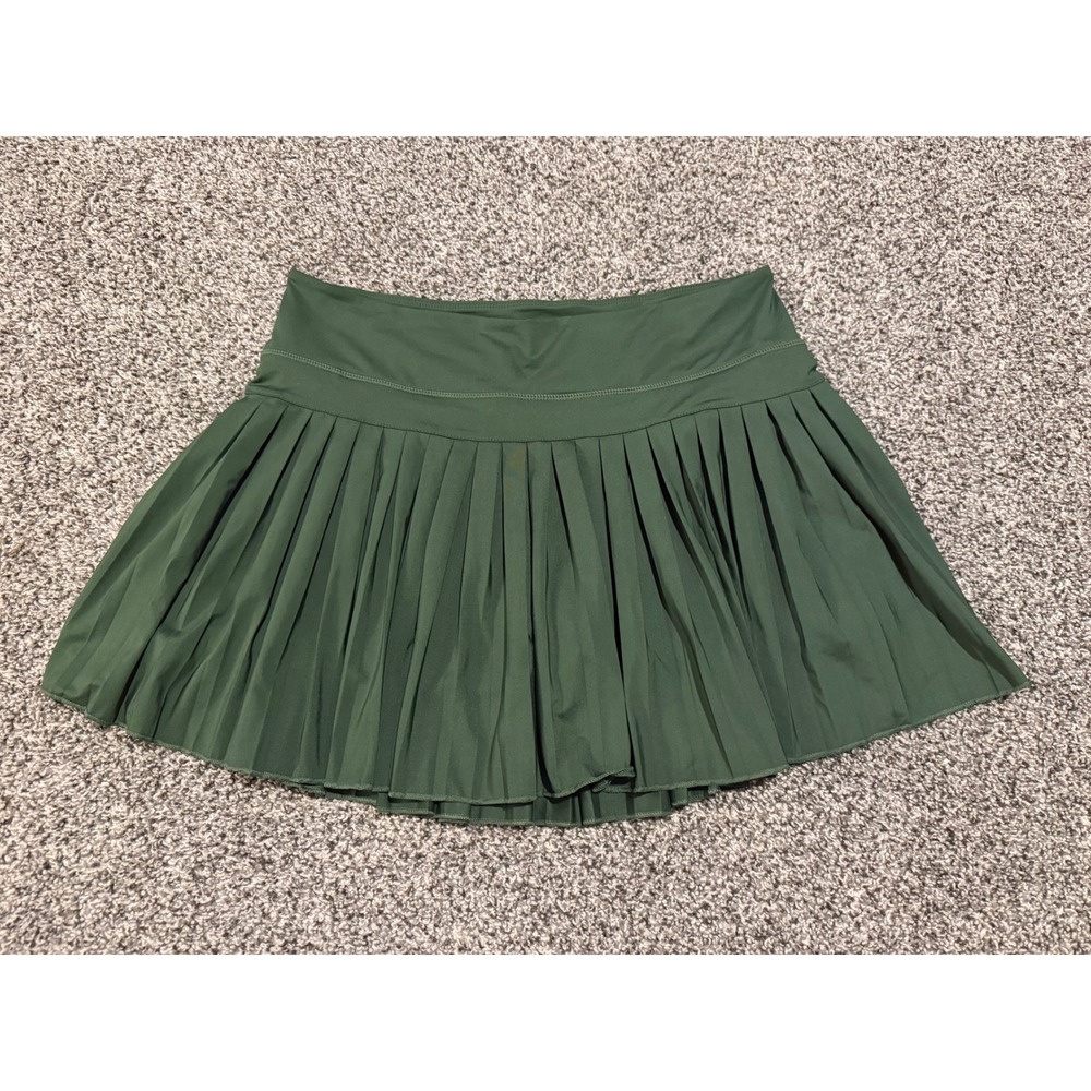Goldhinge Pleated Tennis Skort Forest Green Athletic Skirt Womens large